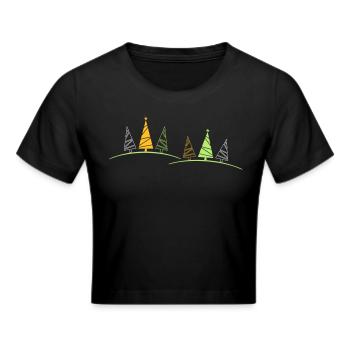 Sapins de Noël - Crop top - noir - Devant - Marisol (170cm)