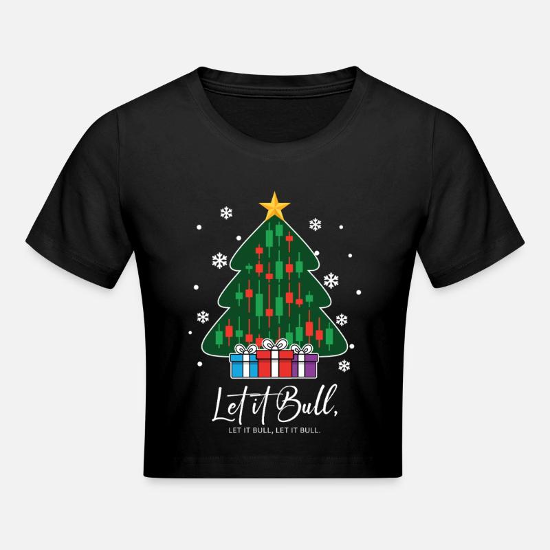 Let It Bull Crypto Exchanges Arbre de Noël - Crop top - noir