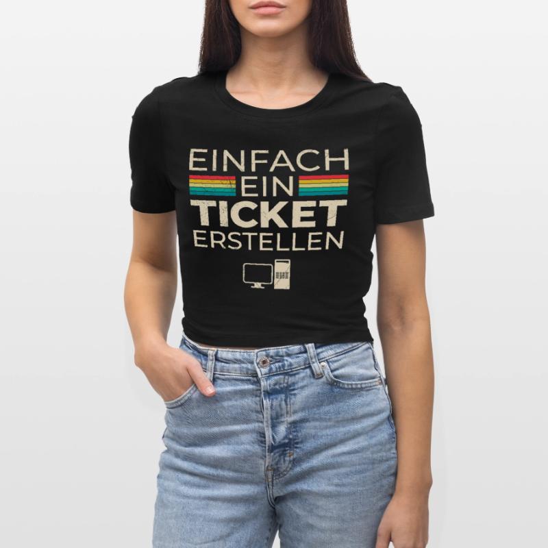 Science Coder CRÉEZ SIMPLEMENT UN BILLET DRÔLE Crop top