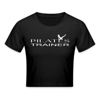 Pilates Trainer - Frauen Cropped T-Shirt - Schwarz - Vorne - Marisol (170cm)