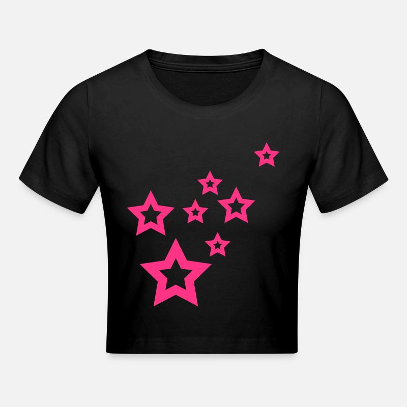 étoiles - Crop top - noir