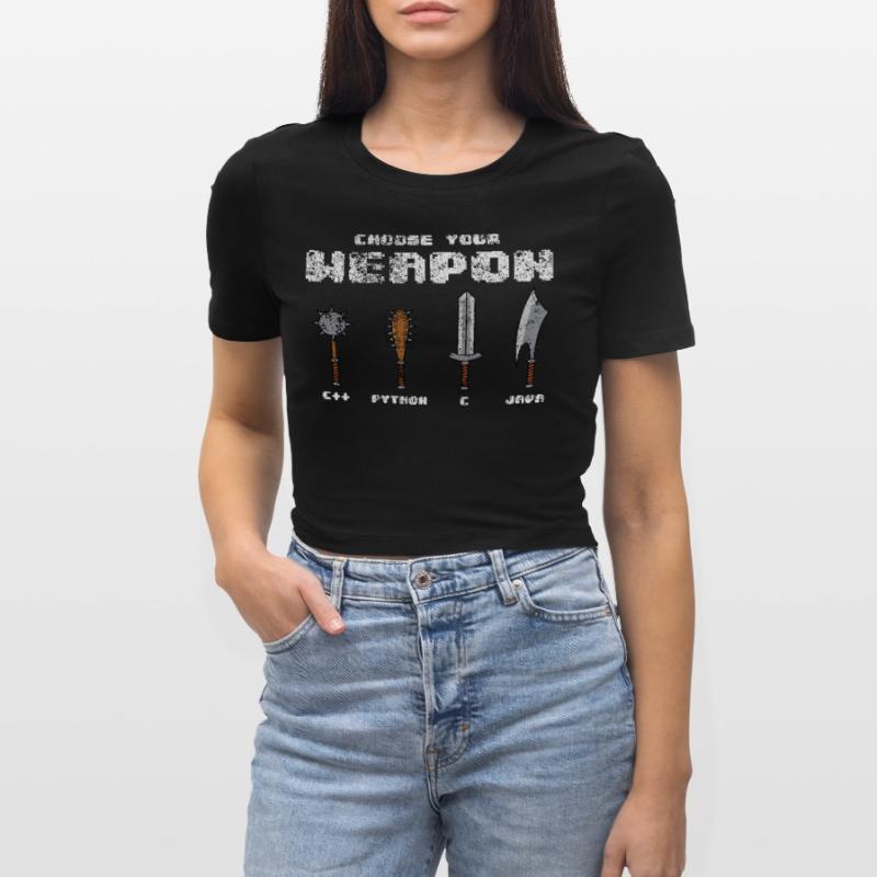 C ++ Phyton C Programmeur Logiciel Java Codeur Joke Crop top