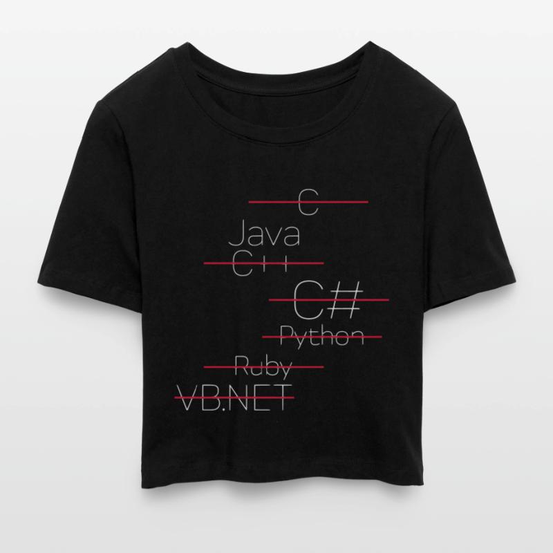 JAVA CODING / PROGRAMMEERTAAL Cropped T-Shirt