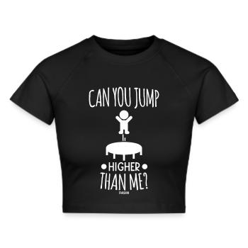 Faire rebondir les équipements sportifs sur le trampoline de gymnastique - Crop top - noir - Devant - Marisol (170cm)