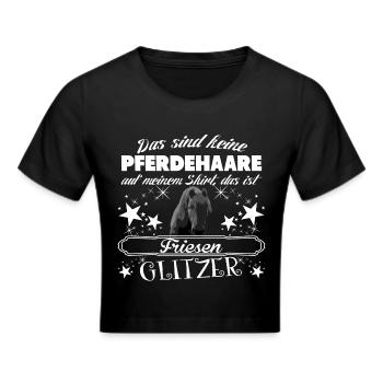 Friesen - Cropped T-Shirt - black - Front - Marisol (170cm)