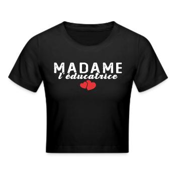 Femme Educatrice Spécialisée Madame L'éducatrice - Crop top - noir - Devant - Marisol (170cm)