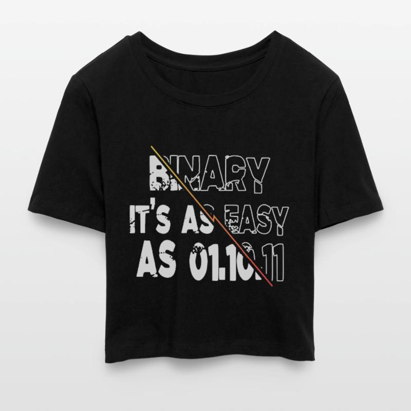 Analyste Hacking Codes Computer Freak Crop top