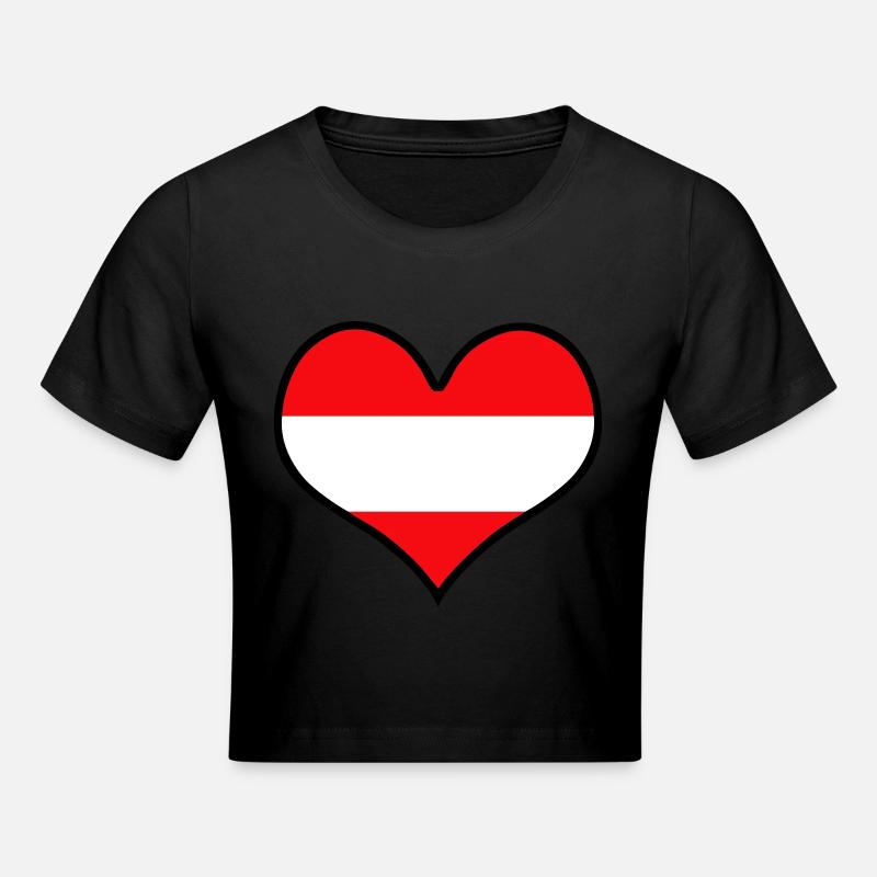 coeur Autriche - Crop top - noir