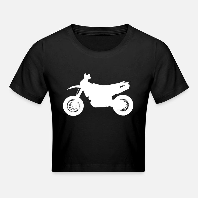 Husqvarna 701 Blanc - Crop top - noir