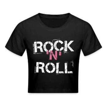 Rock 'n' Roll - Maglietta crop - nero - Fronte - Marisol (170cm)
