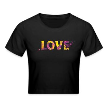 Amour - Crop top - noir - Devant - Marisol (170cm)