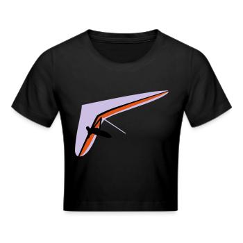 Hängegleiter - Frauen Cropped T-Shirt - Schwarz - Vorne - Marisol (170cm)