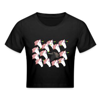 Troupeau de licornes - Crop top - noir - Devant - Marisol (170cm)