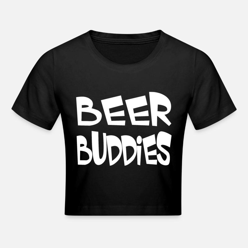 Bière - Crop top - noir