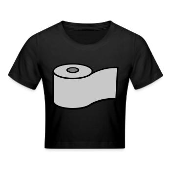 Conception du logo du rouleau de papier toilette - Crop top - noir - Devant - Marisol (170cm)