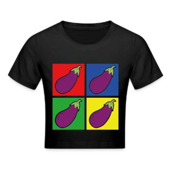 Aubergine - Crop top - noir - Devant - Marisol (170cm)