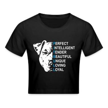 Pitbull - Frauen Cropped T-Shirt - Schwarz - Vorne - Marisol (170cm)