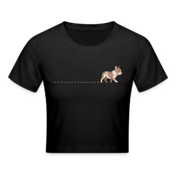 Chenilles de bouledogue français Chenilles de bouledogue - Crop top - noir - Devant - Marisol (170cm)