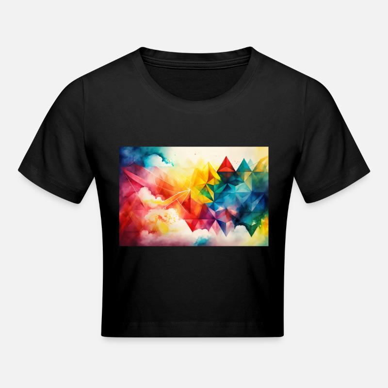 Couleur couleur - Crop top - noir