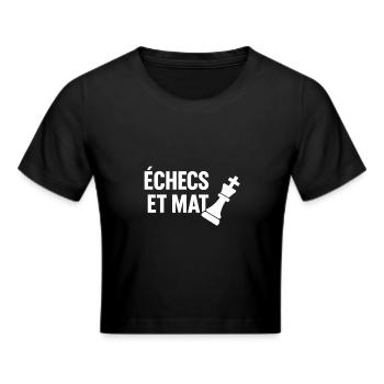 Schachmatt - Frauen Cropped T-Shirt - Schwarz - Vorne - Marisol (170cm)