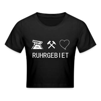 Ruhrgebiet Liebe - Frauen Cropped T-Shirt - Schwarz - Vorne - Marisol (170cm)