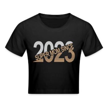 Super maman depuis 2023 - Crop top - noir - Devant - Marisol (170cm)