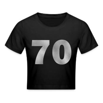 Anniversaire 70 ans - Crop top - noir - Devant - Marisol (170cm)