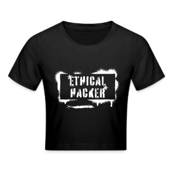 Hacker éthique White Hat Cyber Security - Crop top - noir - Devant - Marisol (170cm)