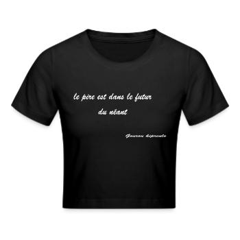 phrase kipprenlo2 - Crop top - noir - Devant - Marisol (170cm)