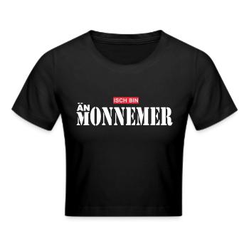 Mannheim Monnem - Frauen Cropped T-Shirt - Schwarz - Vorne - Marisol (170cm)