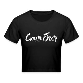 Create Sixty Merch - Frauen Cropped T-Shirt - Schwarz - Vorne - Marisol (170cm)