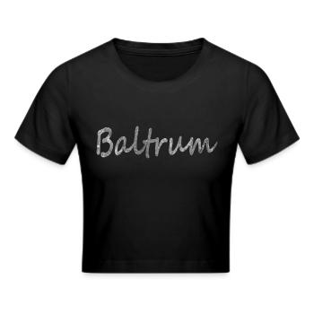Baltrum die Insel! Geschenk Idee - Frauen Cropped T-Shirt - Schwarz - Vorne - Marisol (170cm)