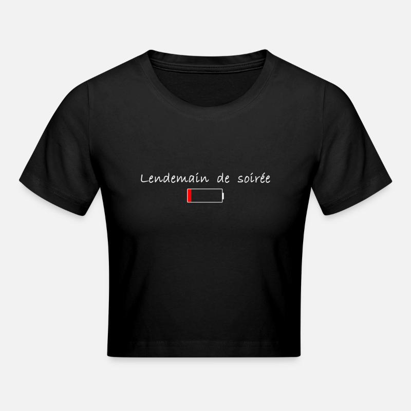 lendemain de soirée blanc - Crop top - noir