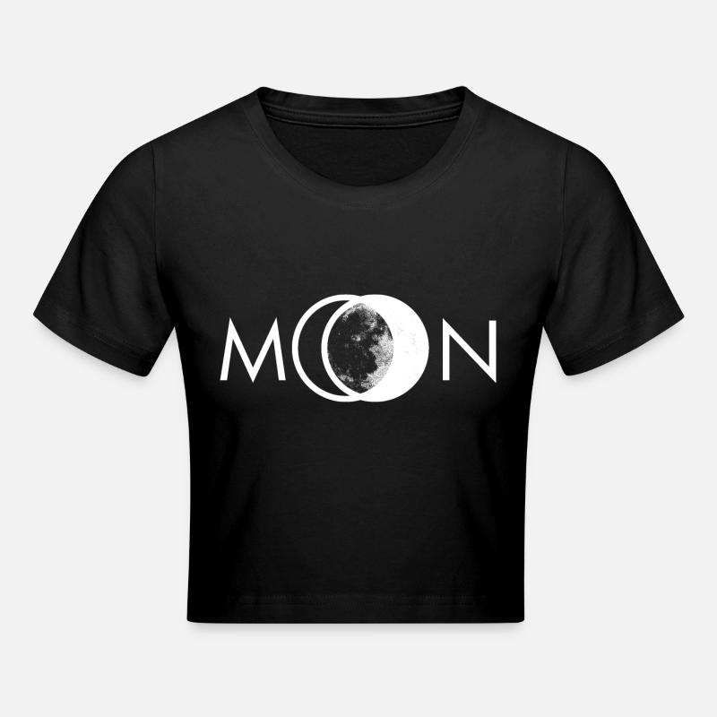 Moon - Cropped T-Shirt - black
