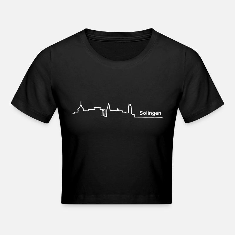 Solingen horizon - Crop top - noir