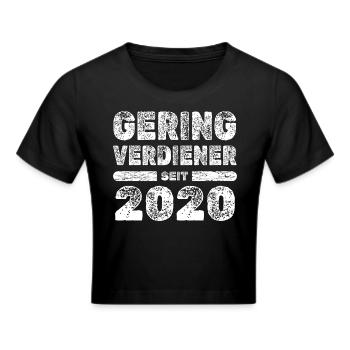 Cosecha 2020 - Camiseta crop - negro - delante - Marisol (170cm)