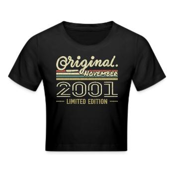 November 2001 - November 2001 Birthday Gift - Cropped T-Shirt - black - Front - Marisol (170cm)