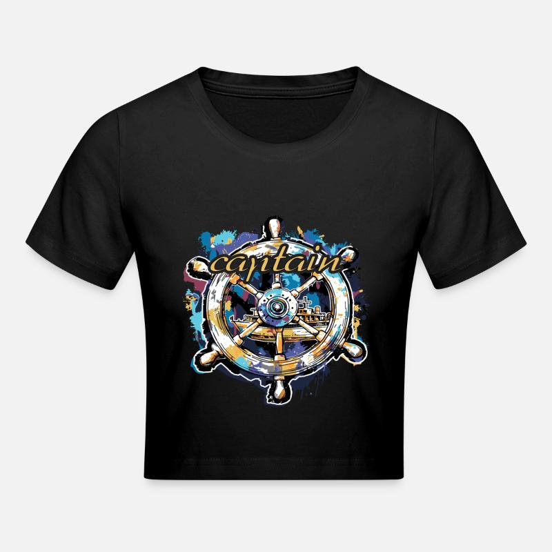 Permis de bateau Capitaine Skipper - Crop top - noir