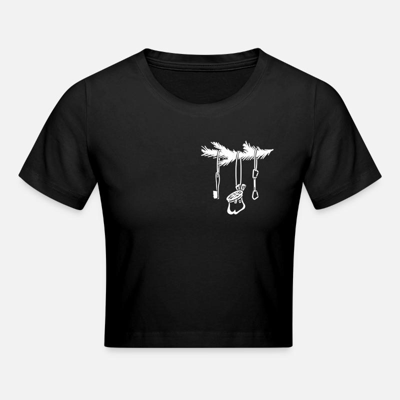 Équipement de Noël - Crop top - noir