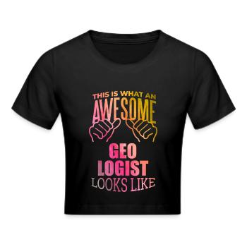 Geologie - Frauen Cropped T-Shirt - Schwarz - Vorne - Marisol (170cm)