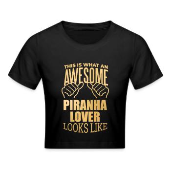 Piranha - Crop top - noir - Devant - Marisol (170cm)