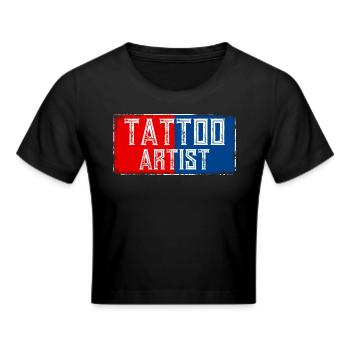 Tattoo Artist Tätowierer Inked Tattoo studio - Frauen Cropped T-Shirt - Schwarz - Vorne - Marisol (170cm)