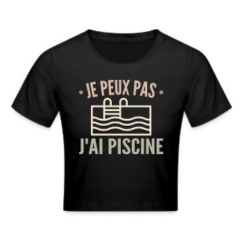 Je Peux Pas J'ai Piscine - Crop top - noir - Devant - Marisol (170cm)
