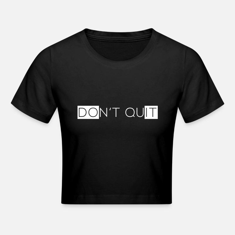 Ne Quitter - Crop top - noir