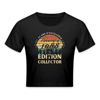 35 ans Novembre 1988 édition collector - Crop top - noir - Devant - Marisol (170cm)