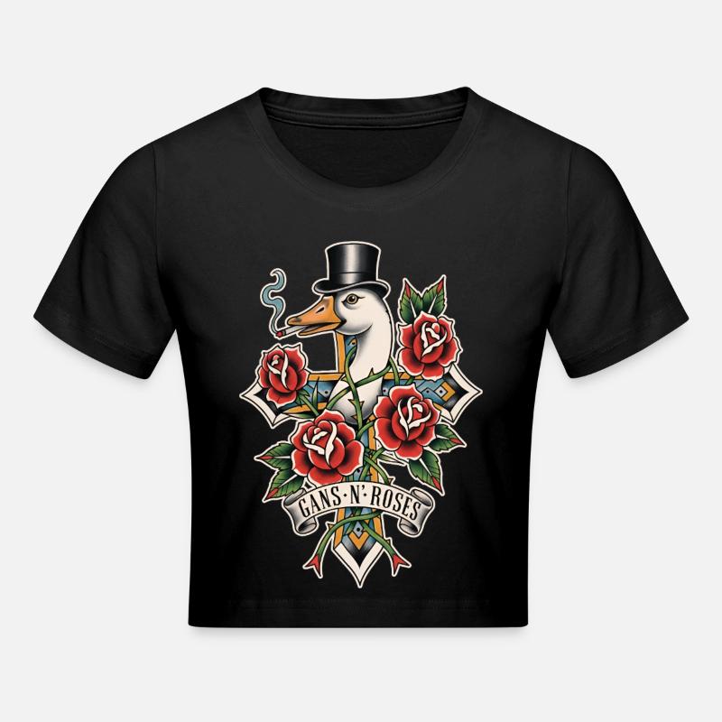 Goose N Roses - Crop top - noir