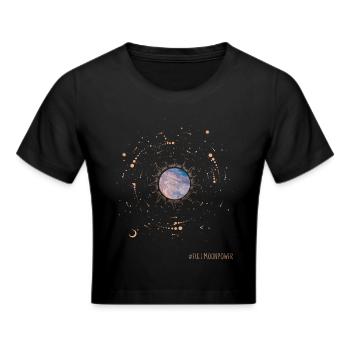 Puissance de la pleine lune - Crop top - noir - Devant - Marisol (170cm)