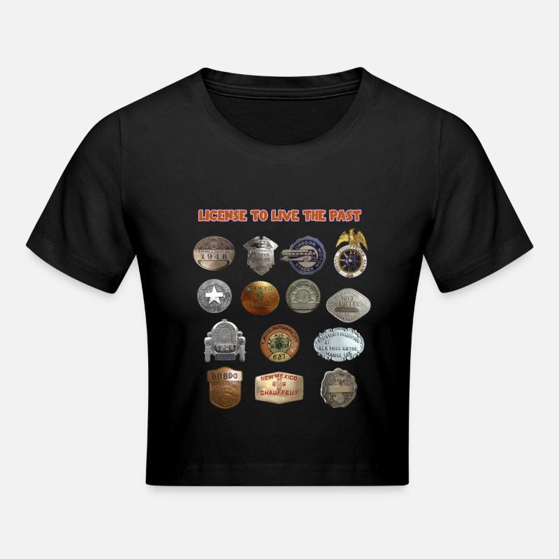 Permis de vivre le passé - Crop top - noir