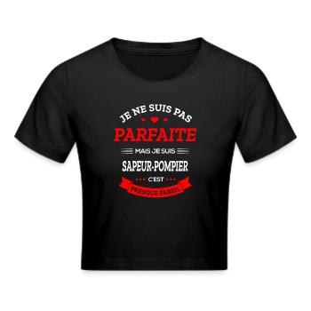 SAPEUR-POMPIER PARFAITE - Crop top - noir - Devant - Marisol (170cm)
