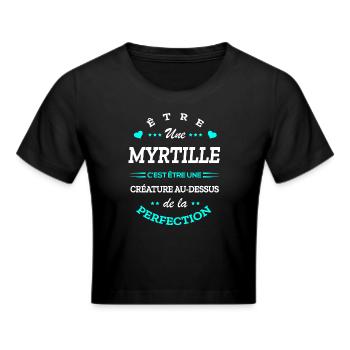 MYRTILLE PARFAITE - NOM MYRTILLE - Crop top - noir - Devant - Marisol (170cm)